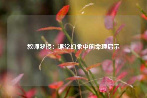 教师梦授:课堂幻象中的命理启示